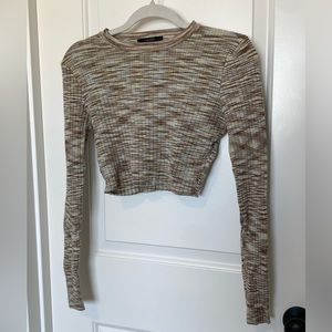 Forever 21 Crop Multi-Colored Sweater